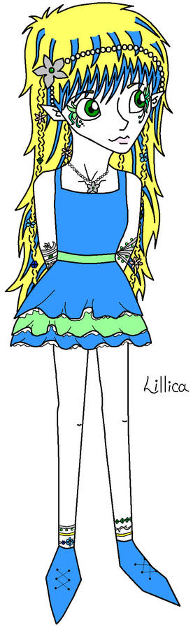 Lillica the wind elf on Paint