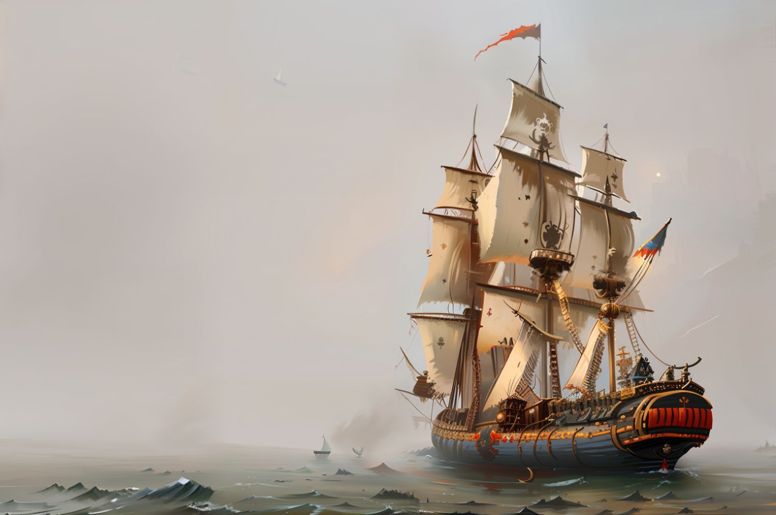 Ship in deep sea by a2a5 on DeviantArt
