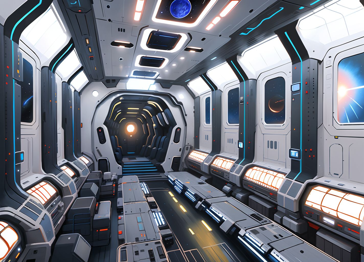Space station interior by a2a5 on DeviantArt