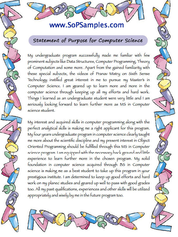 Program Statement Computer Science Project Example Computer Science Statement of Purpose Sample by Paultayloors on DeviantArt