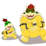 Bowser and Jr- playing Nintendo Switch PageDolls