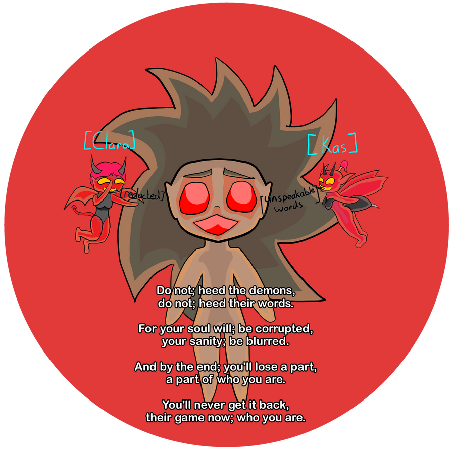 Bad Word Deviantart Drawtober day 26: Demons - Corrupting words by Avhaari on DeviantArt