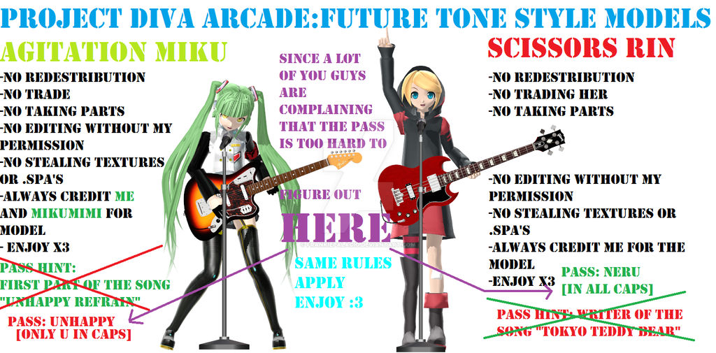 PDA FUTURE TONE MODELS DL by FrankiePalacio on DeviantArt