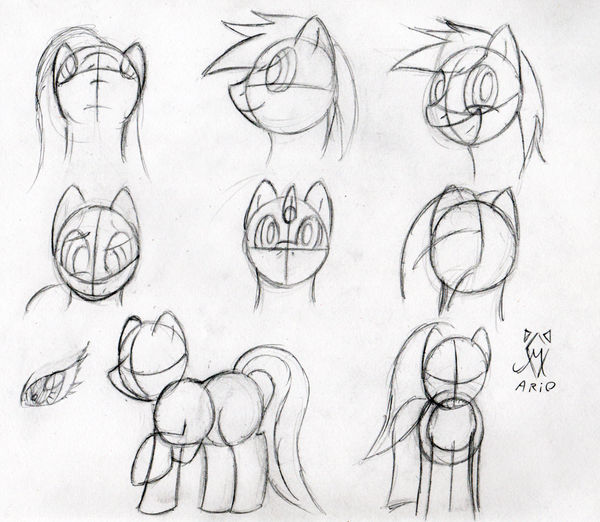 MLP: Bocetos by SrMario on DeviantArt
