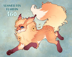 Summer Fox Flareon - (SOLD)