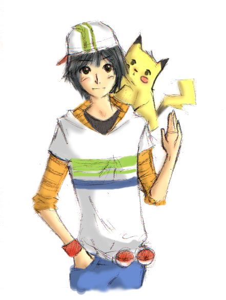 Pokemon-Ash and pika XD