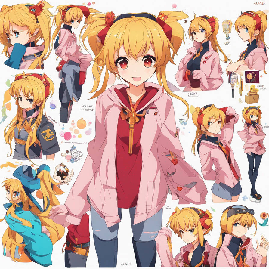 Anime OC Reference Sheet by CherryRuby902 on DeviantArt