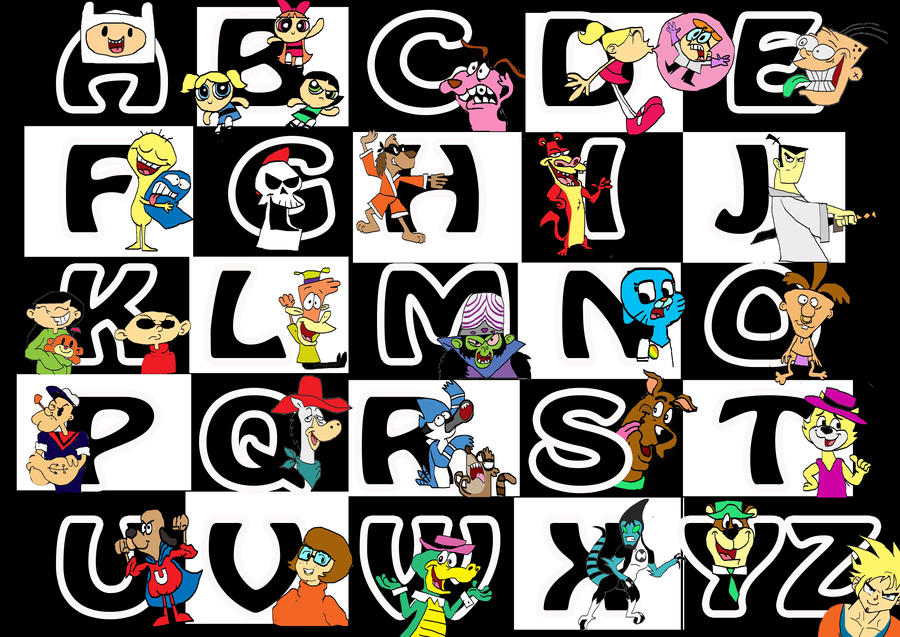 Cartoon Network Alphabet by raggyrabbit94 on DeviantArt