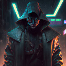 Dark Cyberpunk Vigilante