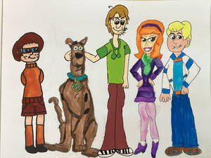 The Scooby Doo Gang Redraw