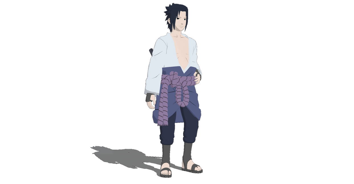 Sasuke White Robe Pose MMD GIF by Gost2004 on DeviantArt