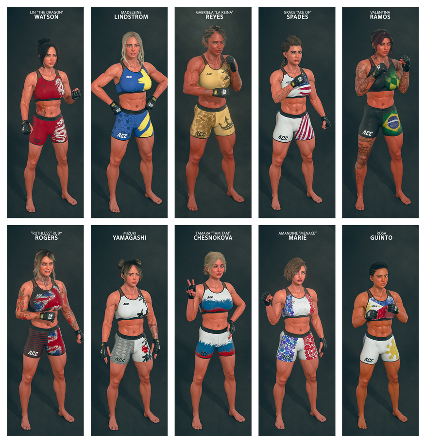 Xbox Fighter Roster Roster Redesign V2. by ApexCombat on DeviantArt