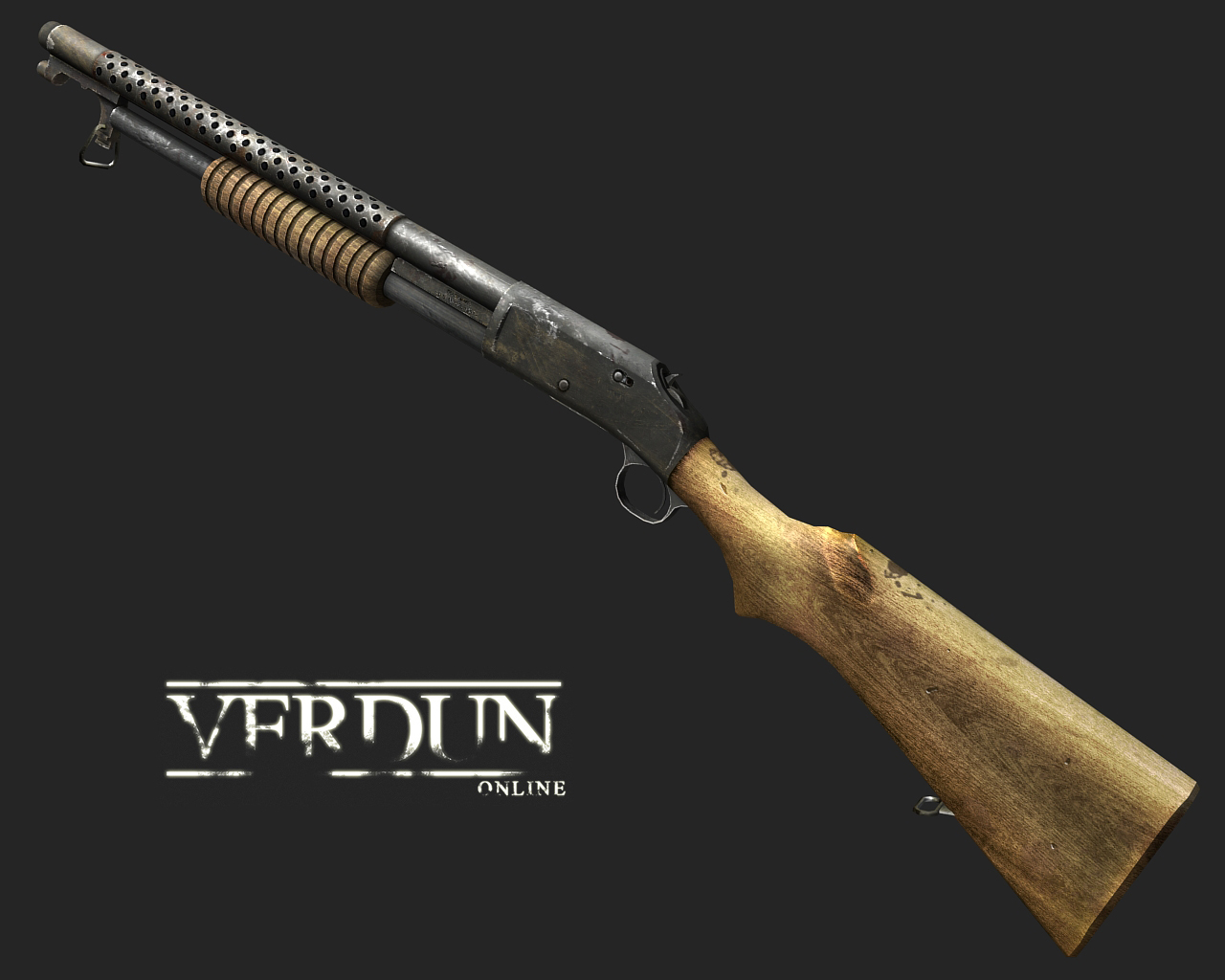 m1890 Trench gun - Low-poly 3D