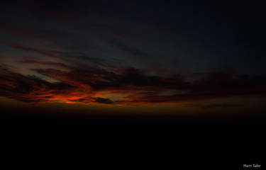 Clouds in light of sunset