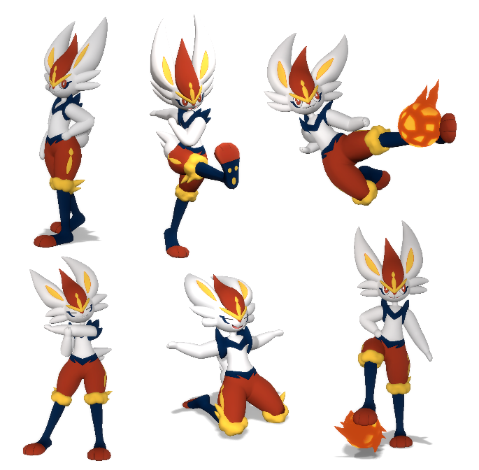 Cinderace pose practice by DVerdux on DeviantArt