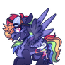Rainbow Dash Redesign Sticker (Desc)