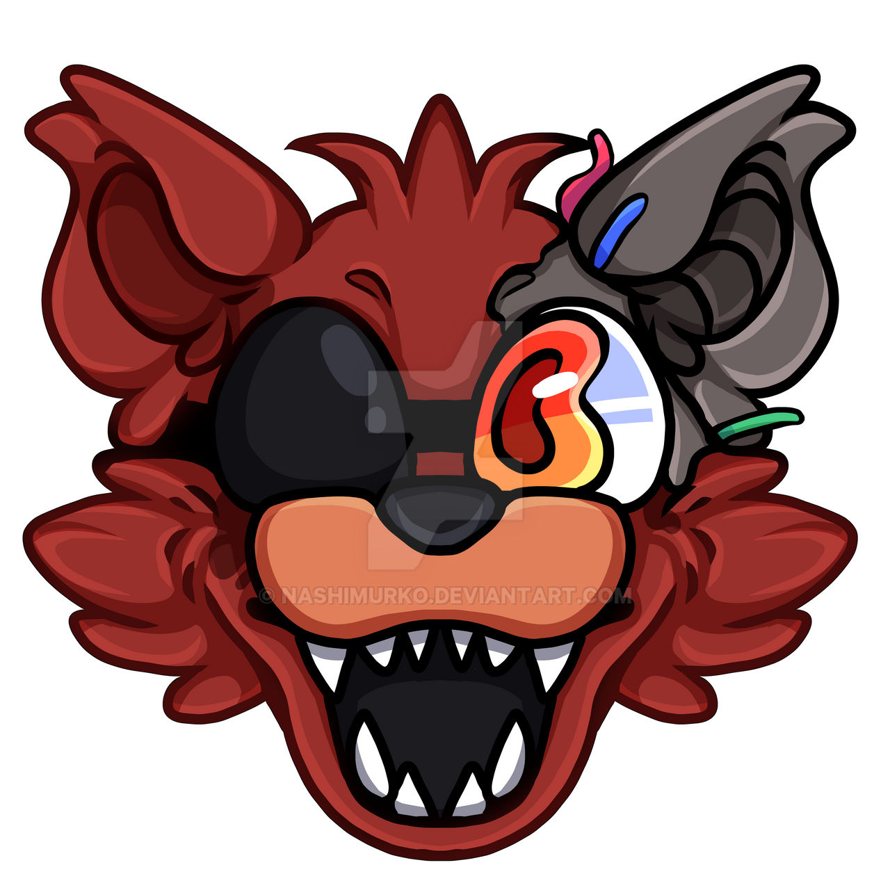 Withered Foxy sticker