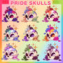 Pride Skulls Stickers