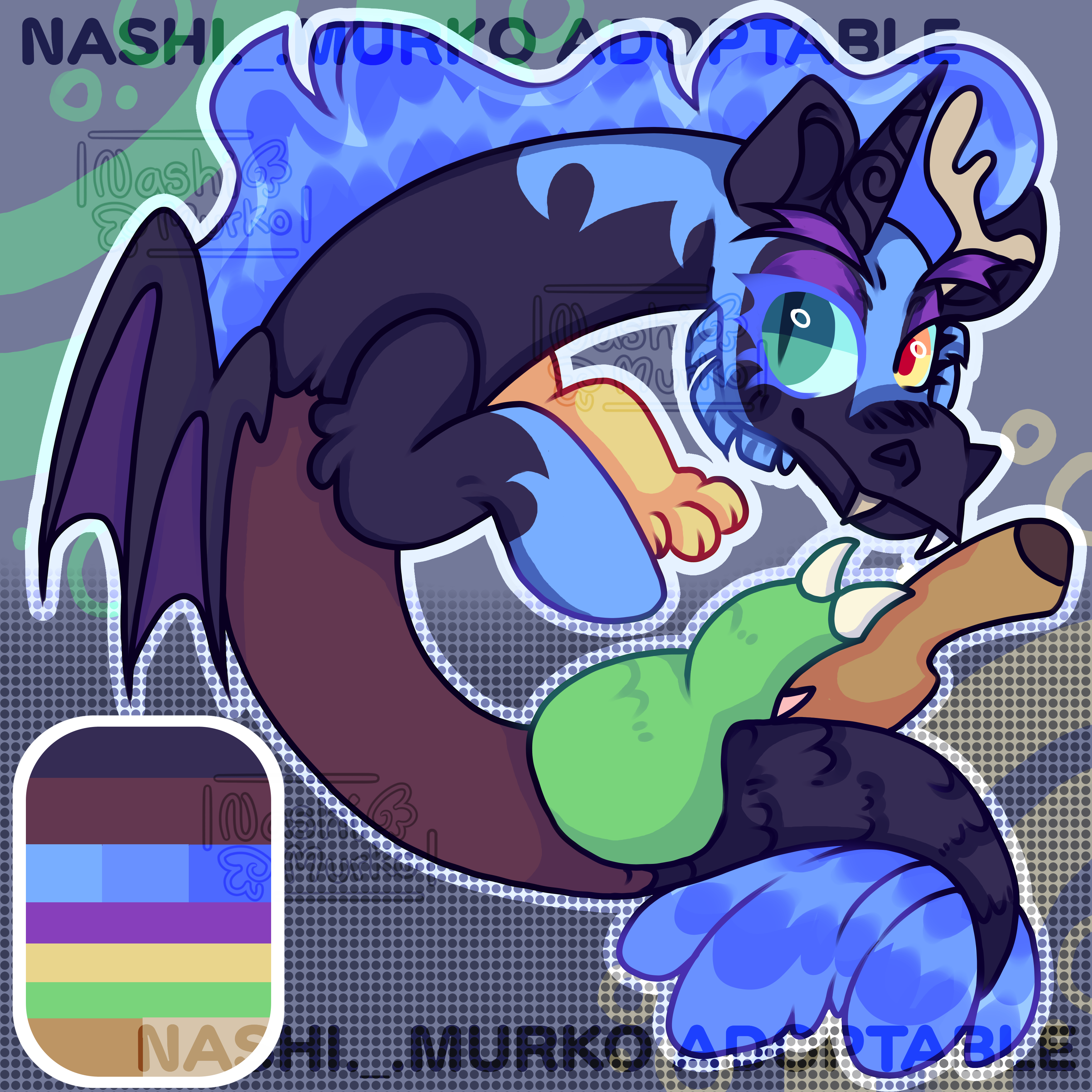 Discord x Nightmare Moon Fusion Adoptable CLOSED