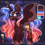 Sunset Shimmer x Nightmare moon Fusion Adoptable