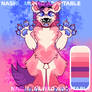 Pink Heart wolf adopt