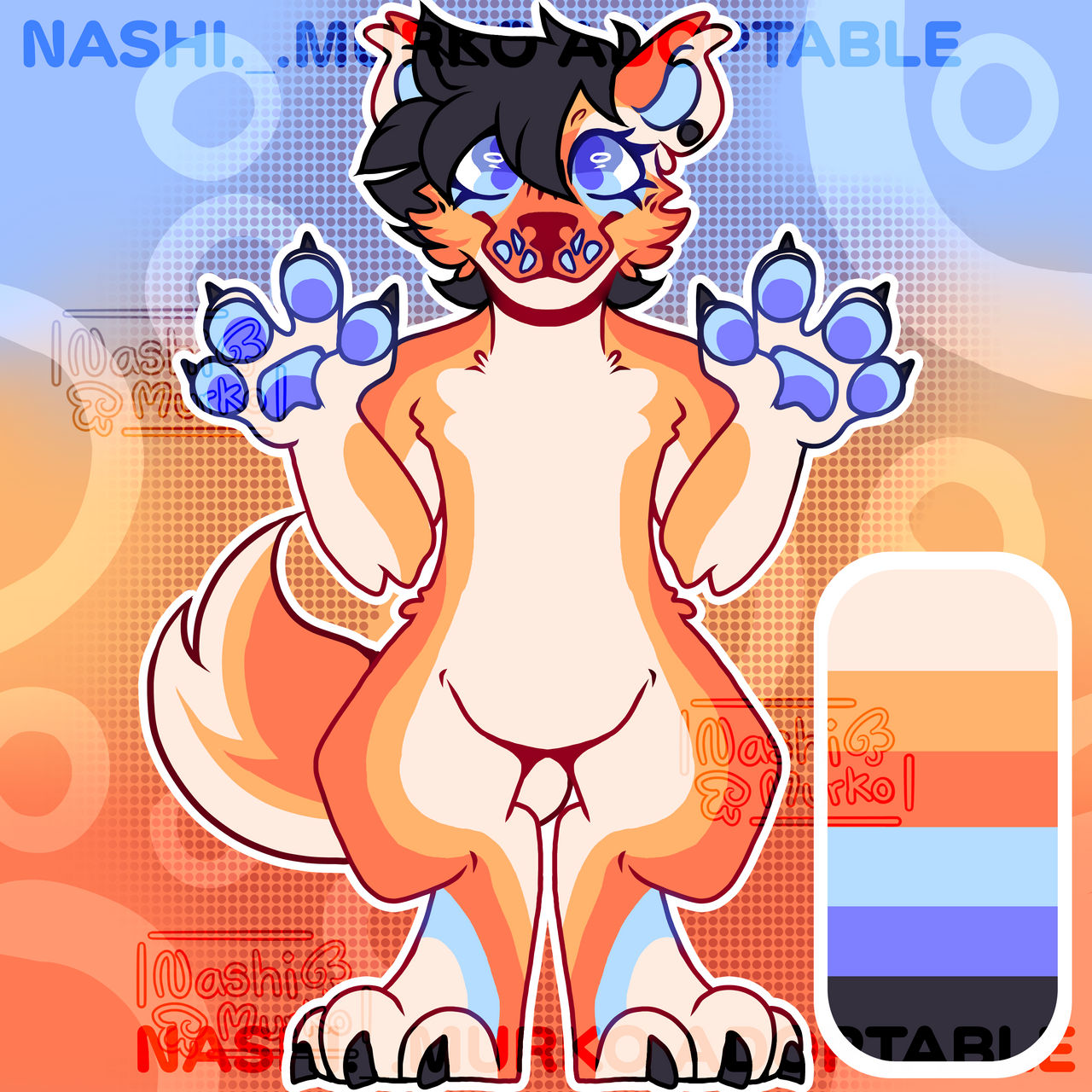 Orange Wolf/Dog Adoptable!