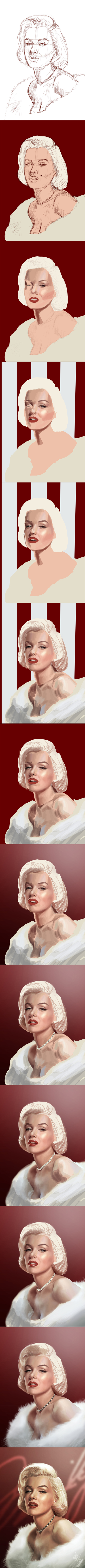 Marilyn's Portrait Process