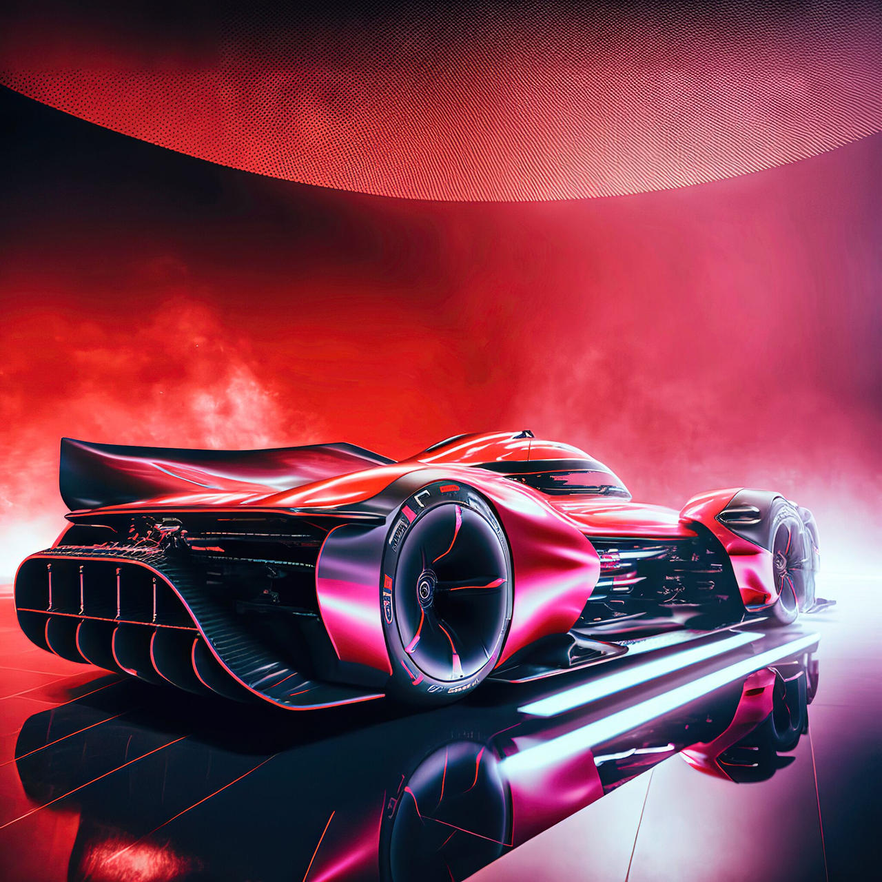 Hover Car Racing Futuristic red and black racing hover car. by GhostyGRM on DeviantArt