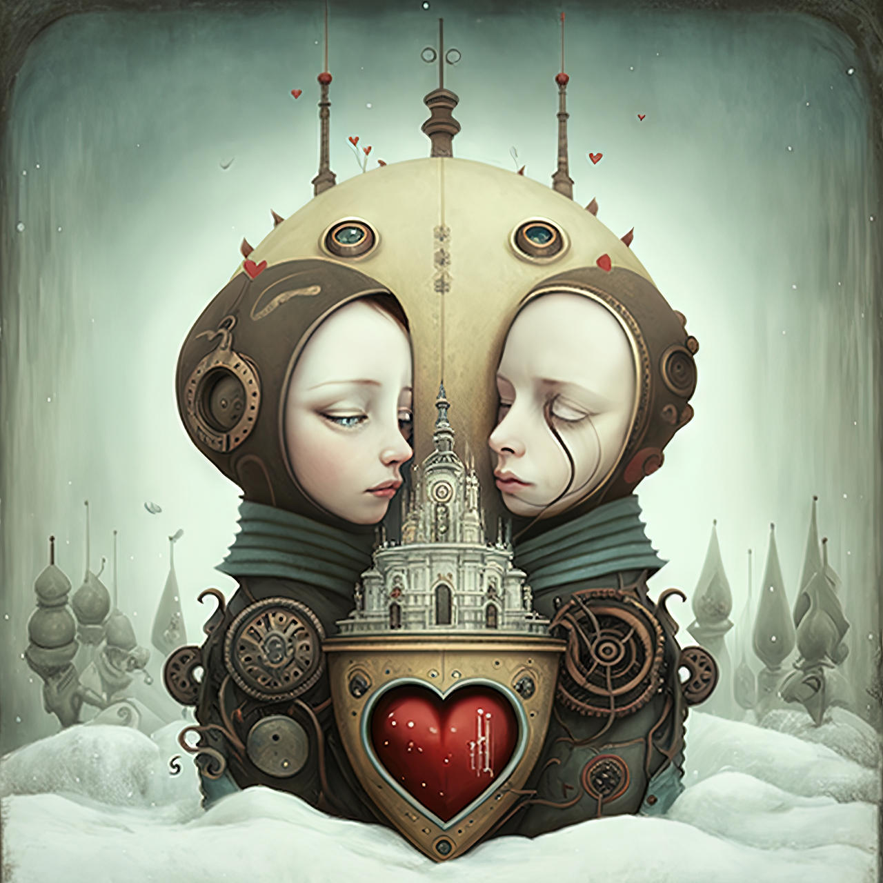 Surreal Paintings Love