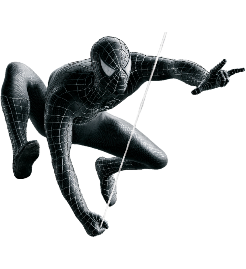 Spider Man  3 Black  Suit  PNG  by Metropolis Hero1125 on 