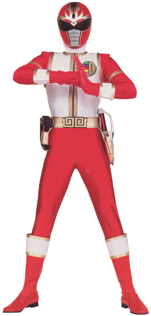 Series 17 Dairanger Red Ranger PNG