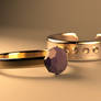 Amethyst rings