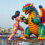 Giantess v Dragon