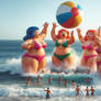 Beach giantess fun 2