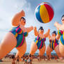 Beach giantess fun 5