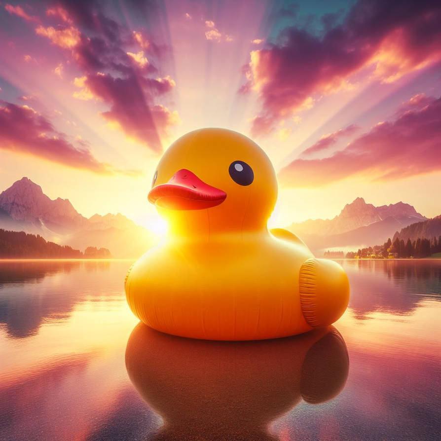 Very Large Inflatable Duck Giant inflatable duck by boriseng on DeviantArt