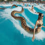 A Naga at a waterpark