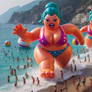 Beach giantess fun 34