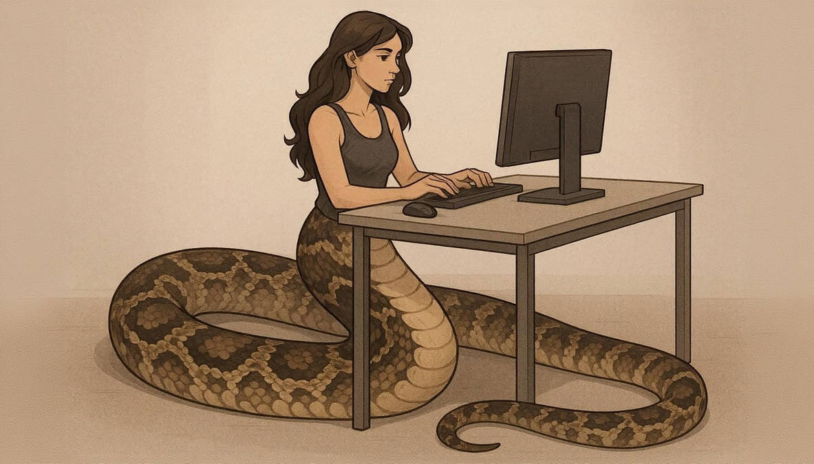 Scary Python Programming Python Programmer by boriseng on DeviantArt