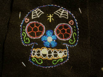 embroidered sugar skull1