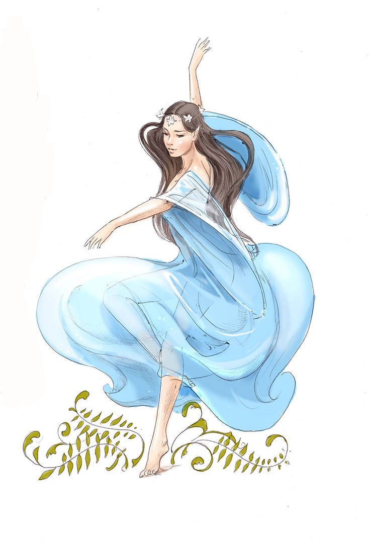 Luthien's dance by Ngaladel