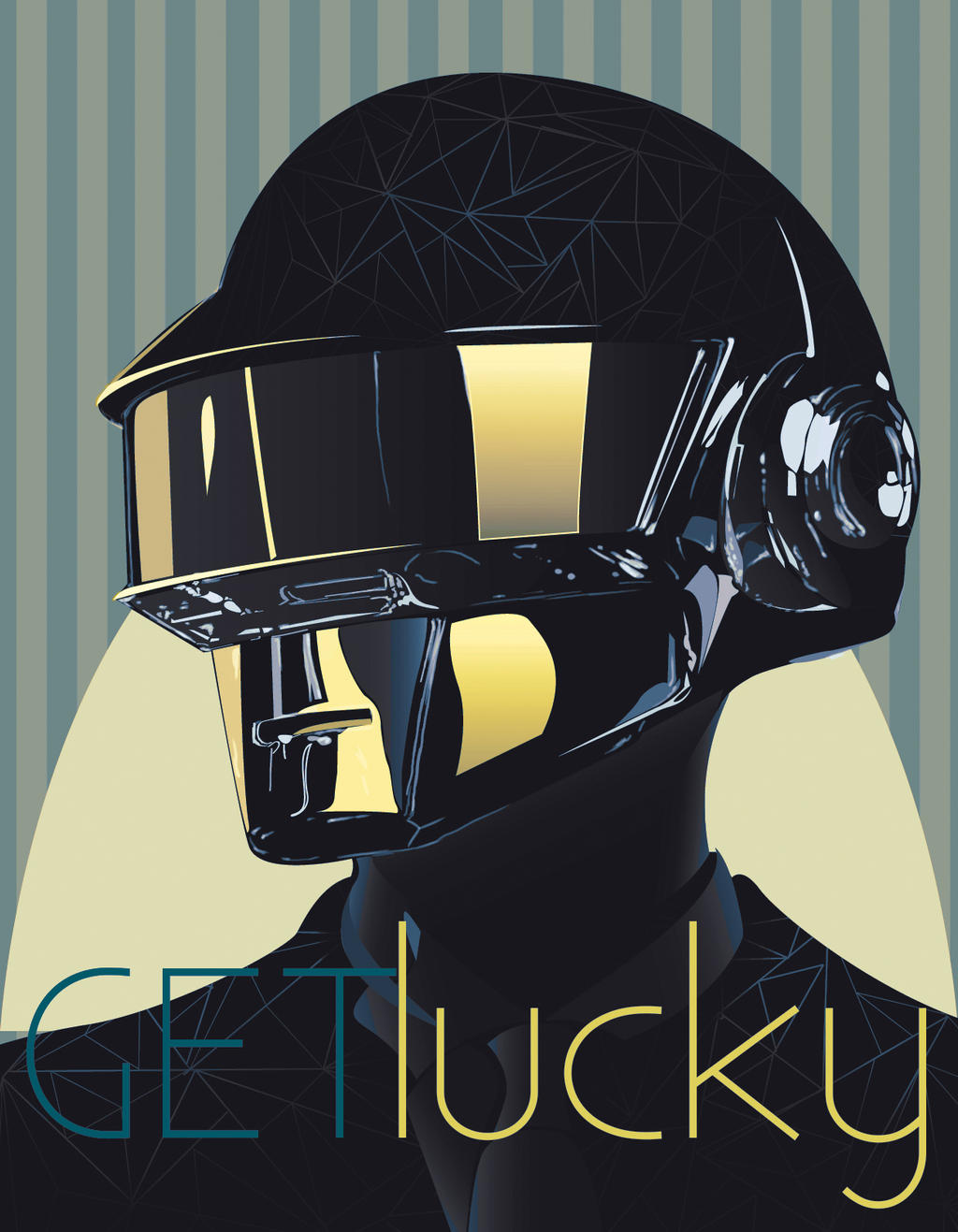 Daft Punk Poster - Get Lucky by CaymArtworks
