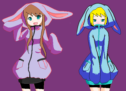 BUNNY SUITS!!!! :D