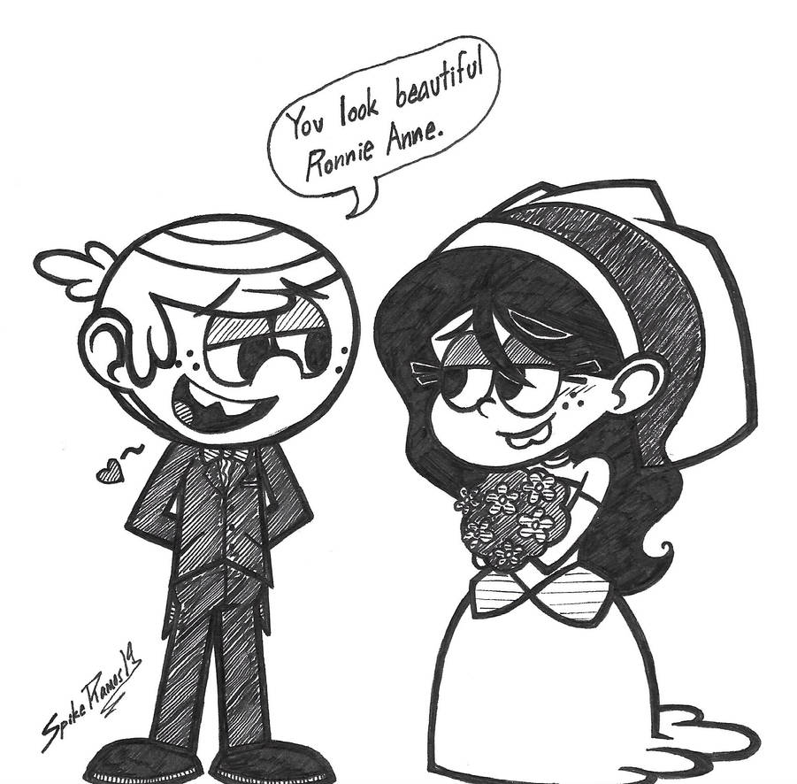 COMMISSION Lincoln and Ronnie Anne Wedding by SpikeRamos on DeviantArt