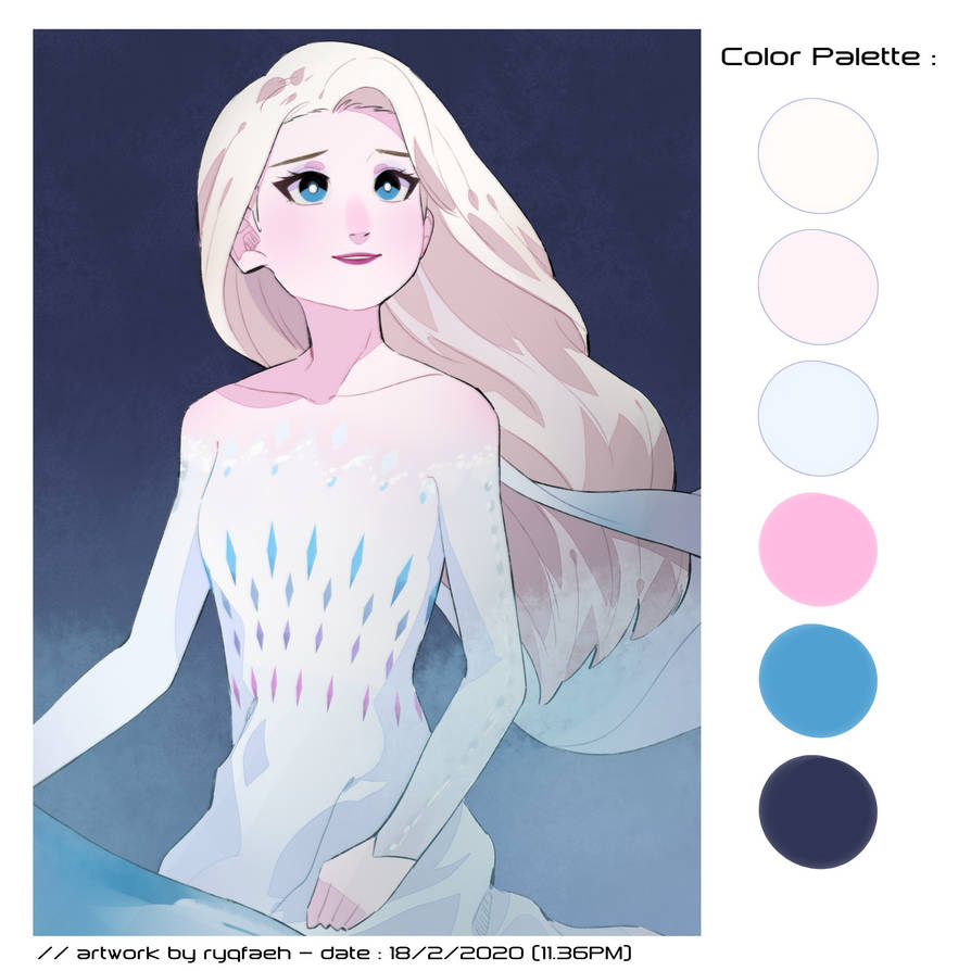 COLOR SCHEME (Exercise) | Elsa by ryqfaeh on DeviantArt