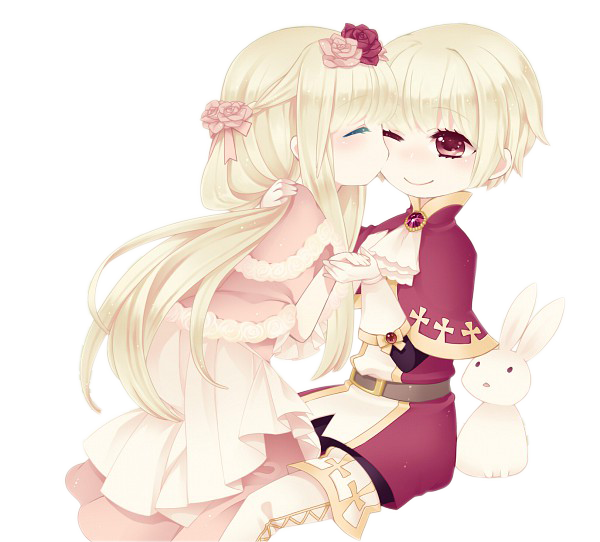 chibi couple render