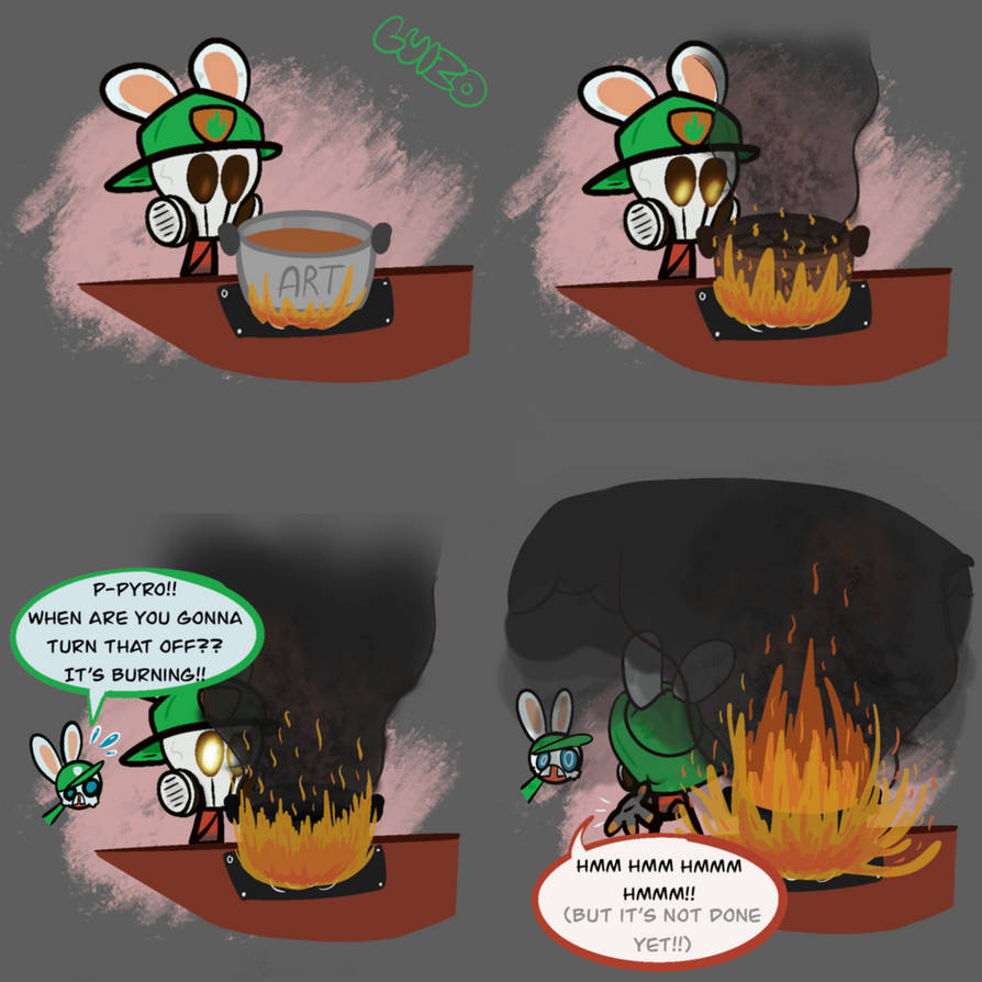 Pyro's art pot by LuigiBrosNin on DeviantArt
