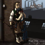 Steampunk luv by HertzaHaeon