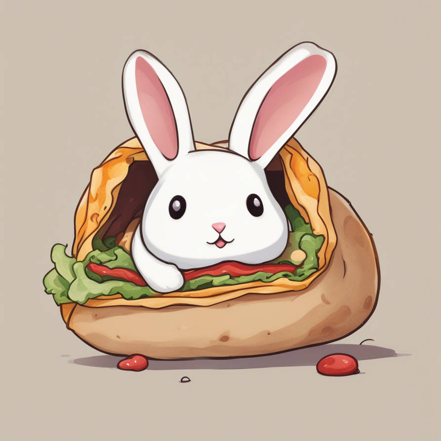 Burrito bunny by Carlie1999 on DeviantArt