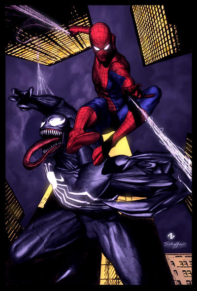 Spidey and Venom by Adi Granov by StephenSchaffer on DeviantArt